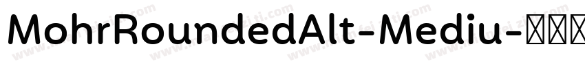MohrRoundedAlt-Mediu字体转换