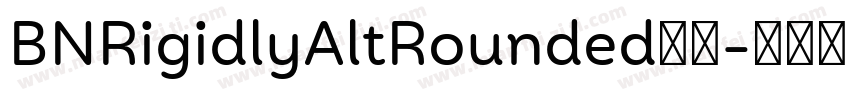 BNRigidlyAltRounded字体字体转换