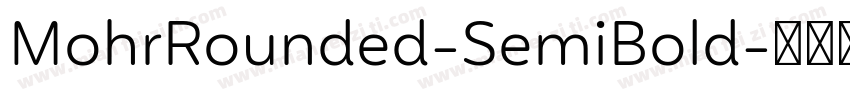 MohrRounded-SemiBold字体转换
