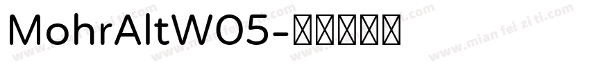 MohrAltW05字体转换