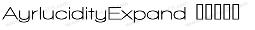 AyrlucidityExpand字体转换