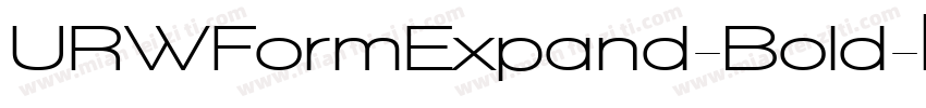 URWFormExpand-Bold字体转换