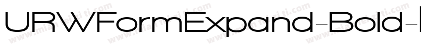 URWFormExpand-Bold字体转换