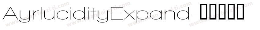 AyrlucidityExpand字体转换