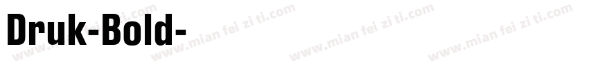 Druk-Bold字体转换