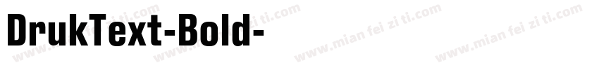 DrukText-Bold字体转换
