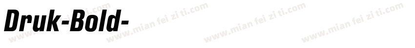 Druk-Bold字体转换