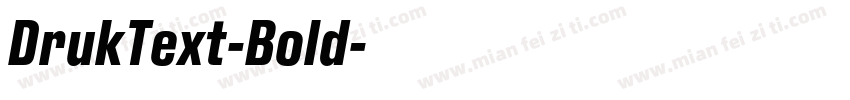 DrukText-Bold字体转换
