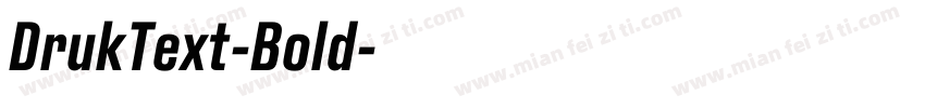 DrukText-Bold字体转换