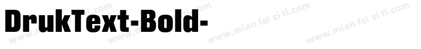 DrukText-Bold字体转换