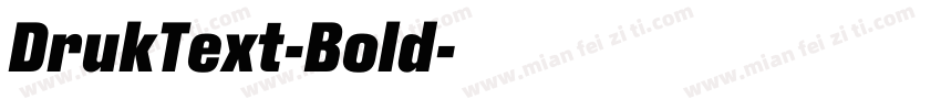 DrukText-Bold字体转换