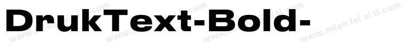 DrukText-Bold字体转换