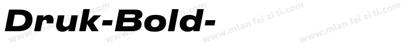 Druk-Bold字体转换