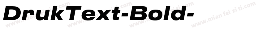 DrukText-Bold字体转换