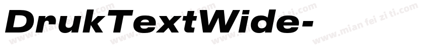 DrukTextWide字体转换