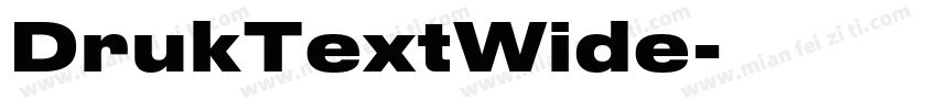 DrukTextWide字体转换