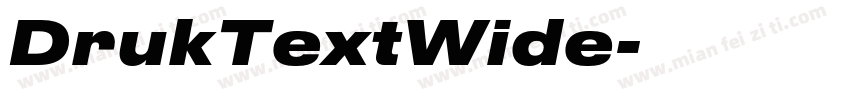 DrukTextWide字体转换