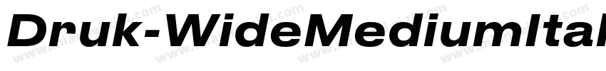 Druk-WideMediumItali字体转换