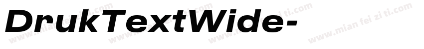 DrukTextWide字体转换