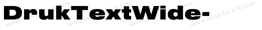 DrukTextWide字体转换