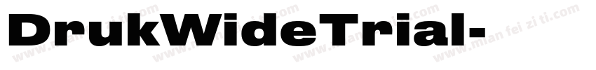 DrukWideTrial字体转换