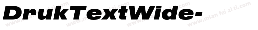 DrukTextWide字体转换