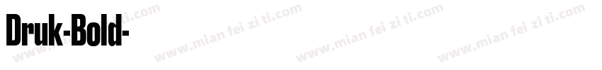 Druk-Bold字体转换