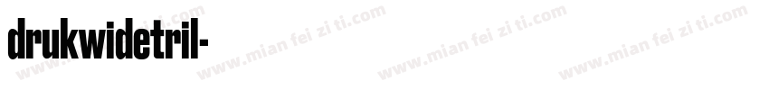 drukwidetril字体转换