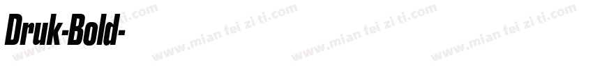 Druk-Bold字体转换