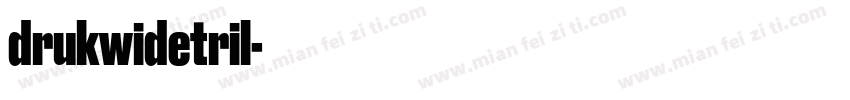 drukwidetril字体转换