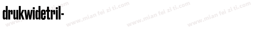 drukwidetril字体转换