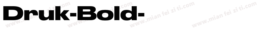 Druk-Bold字体转换