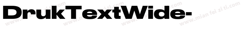 DrukTextWide字体转换