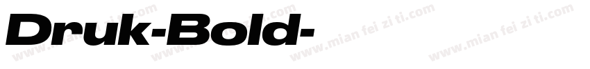 Druk-Bold字体转换