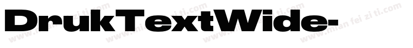 DrukTextWide字体转换