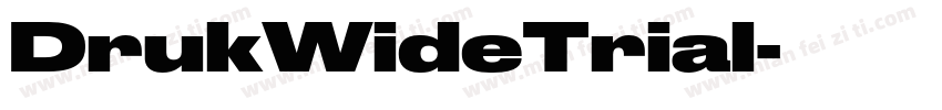 DrukWideTrial字体转换
