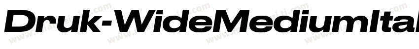 Druk-WideMediumItali字体转换