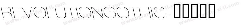 REVOLUTIONGOTHIC字体转换
