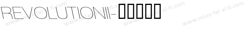 REVOLUTIONII字体转换