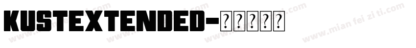 KustExtended字体转换