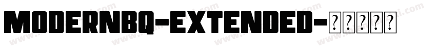ModernBQ-Extended字体转换