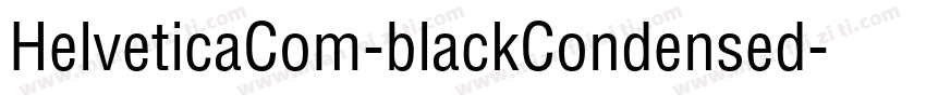 HelveticaCom-blackCondensed字体转换