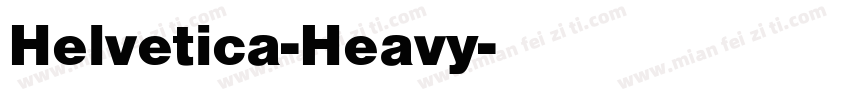 Helvetica-Heavy字体转换