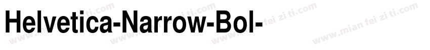 Helvetica-Narrow-Bol字体转换