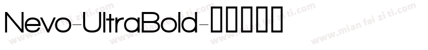Nevo-UltraBold字体转换