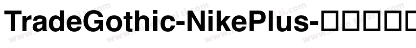 TradeGothic-NikePlus字体转换