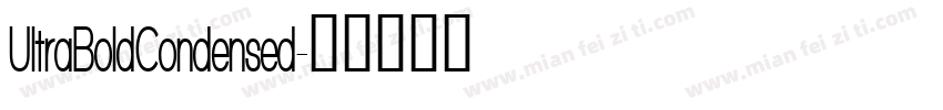 UltraBoldCondensed字体转换