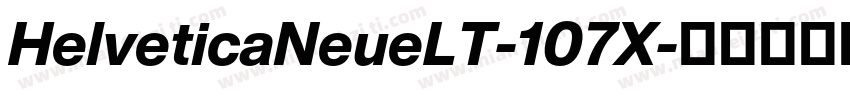 HelveticaNeueLT-107X字体转换