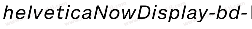 helveticaNowDisplay-bd字体转换