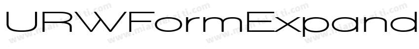 URWFormExpand-Bold字体转换